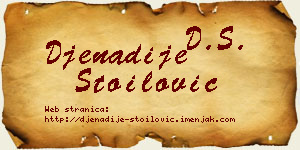 Đenadije Stoilović vizit kartica